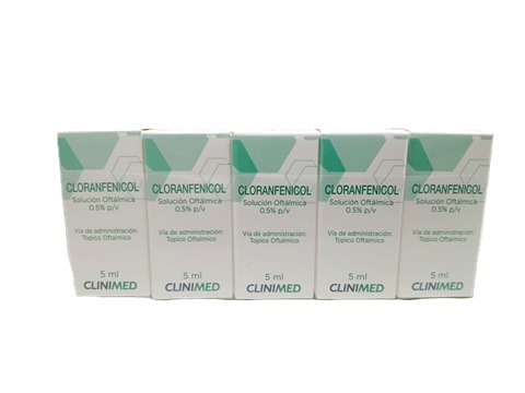 CLORANFENICOL COLIRIO X 5ML CLINIMED GOTAS