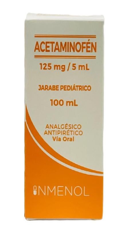 ACETAMINOFEN 125 MG/5 ML JARABE PEDIATRICO 100 ML INM