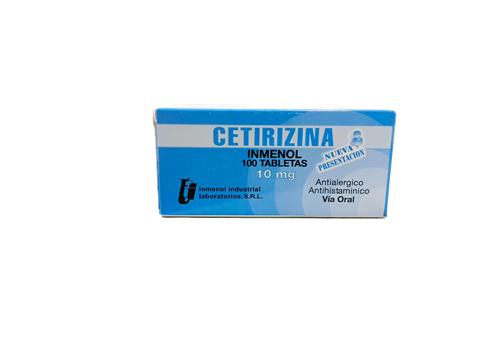 CETIRIZINA 100 TABLETAS 10MG INM