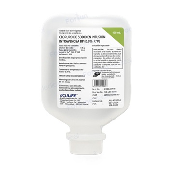 SOLUCION SALINA 0.9% 100ML BOTELLLA ACULIFE *HOSPIFAR*