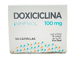 DOXICICLINA 100MG CAPSULA;50 UND INM