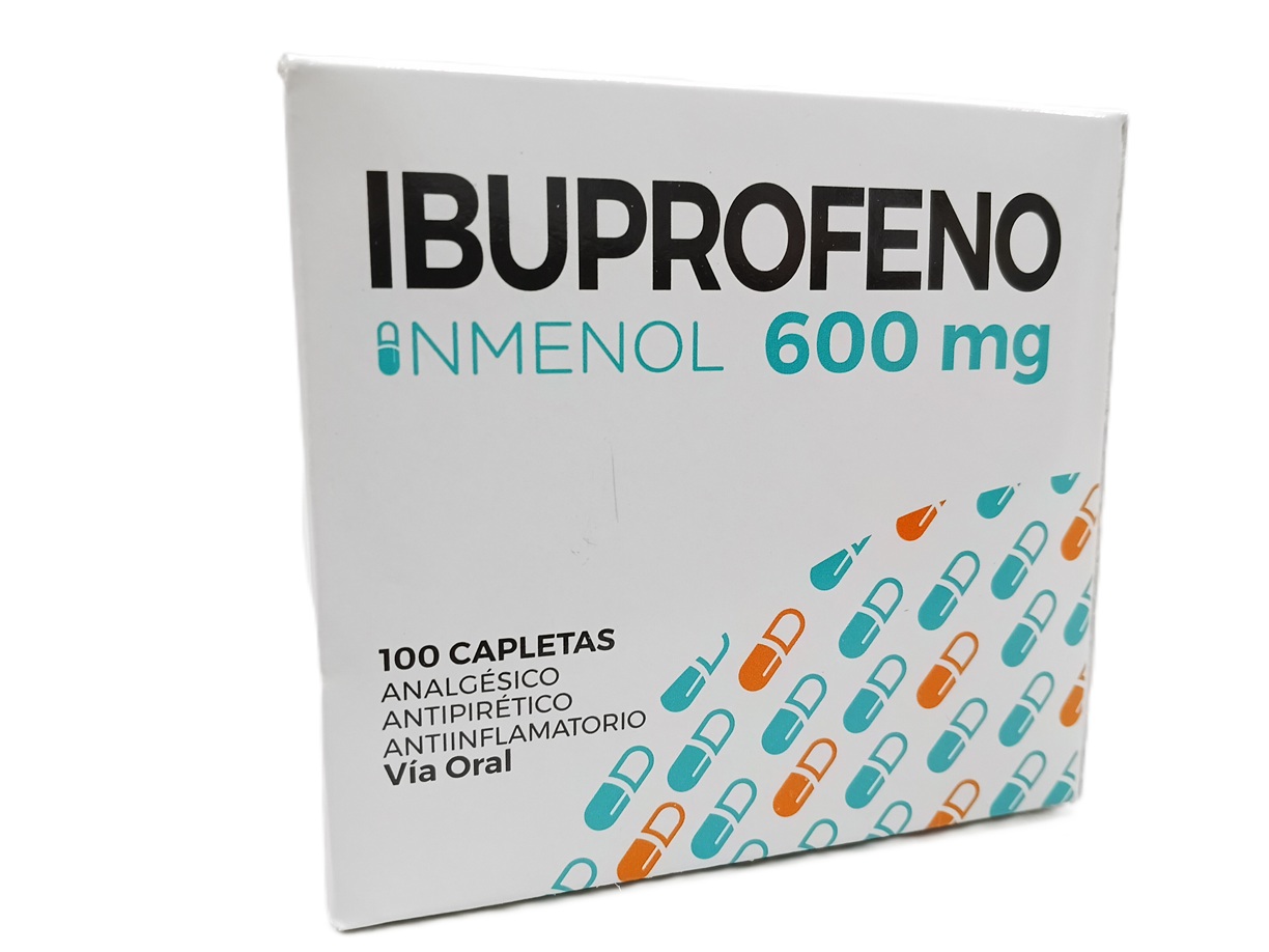 IBUPROFENO 600MG *C/100 CAPLETAS -INMENOL
