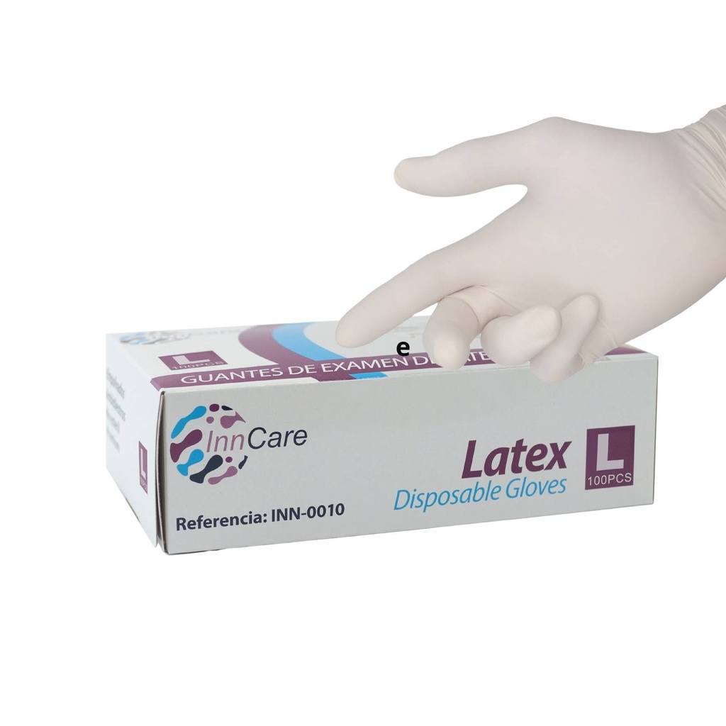 GUANTES DESECHABLES LATEX (L)