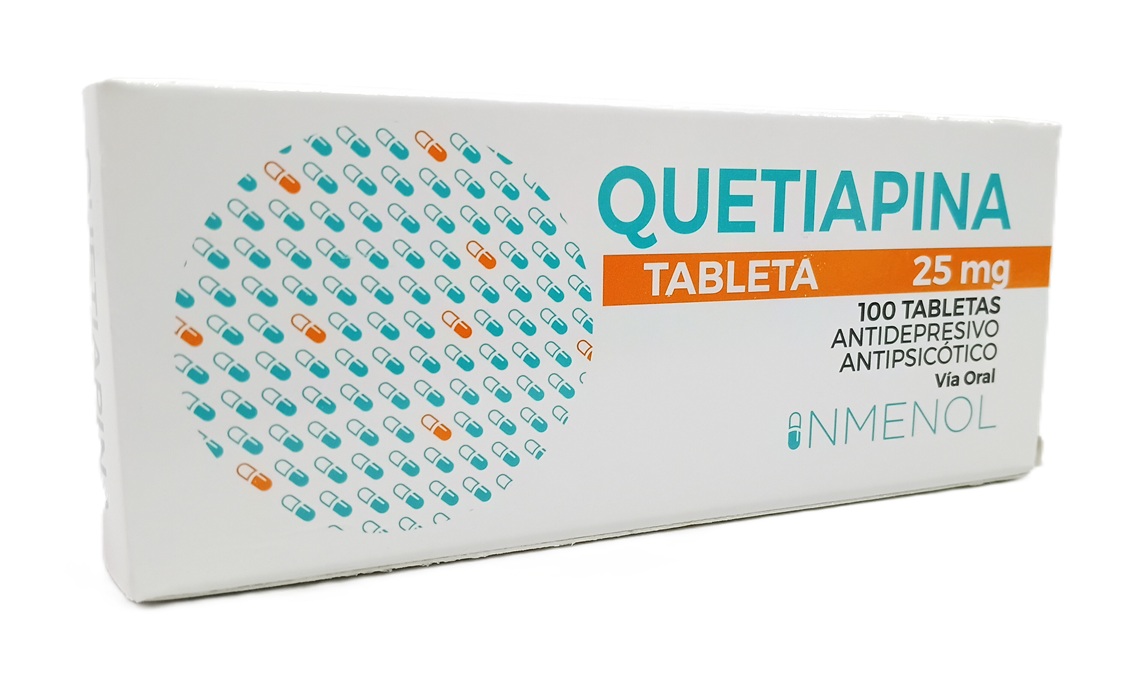 QUETIAPINA 25MG * C/100 TAB-INMENOL