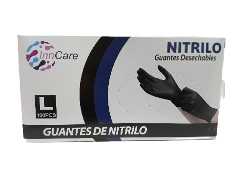 GUANTES DE NITRILO PREMIUM NEGRO INNCARE SIZE (L)
