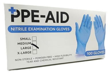 PRE-AID GUANTES NITRILO LARGE CAJA X 100 AZUL
