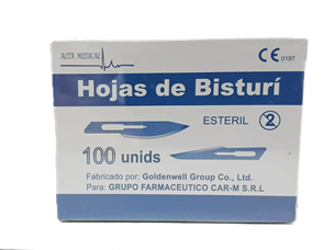 HOJA DE BISTURI SIN  MANGO #15 C/100