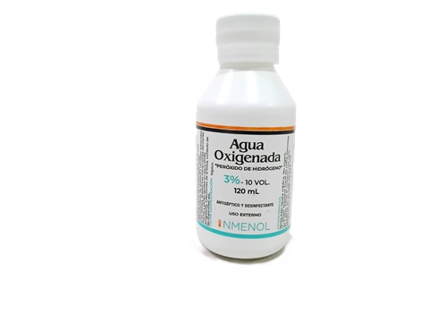 AGUA OXIGENADA 3% 10 VOL. 120ML/4OZ INMENOL