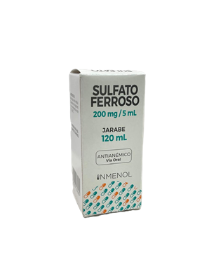 SULFATO FERROSO 200 MG/5 ML JARABE 120 ML INM